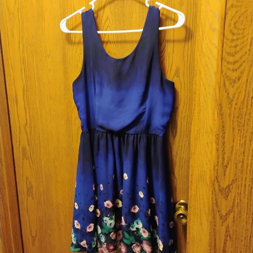 Floral Blue Kids Dress